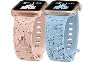 2 Packs Cartoon Engraved Bands: Elevate Your Apple Watch with Whimsical Style