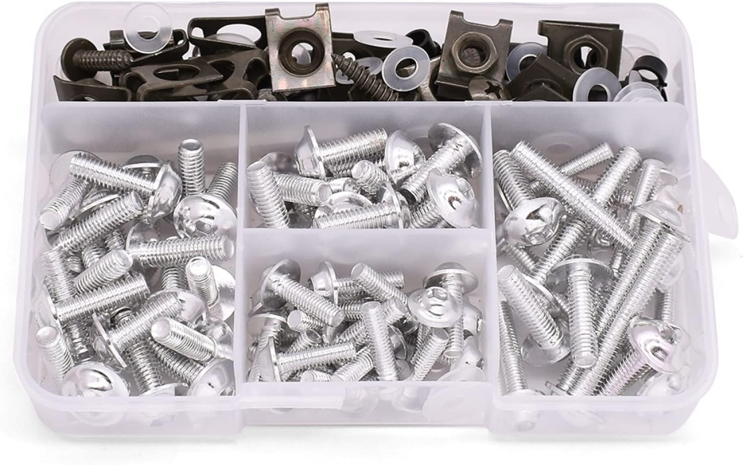 Oto 5 Parabrezza Viti Carenatura Bulloni, PSLER 10Pcs 5 Goa Parabrezza Bene Dadi Per La - Foto 4