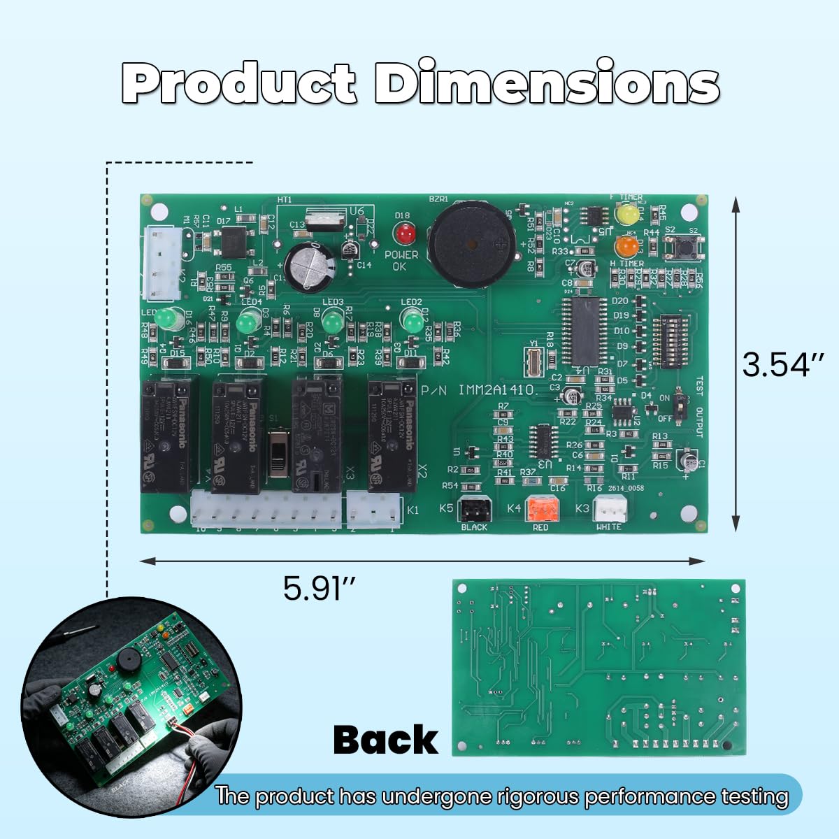 2A1410-01 2A1410-02 Ice Maker Control Board Replacement for Hoshizaki Ice Machines – Compatible with KM250, KM450, KM500, KM600, KM1200, KM1300,KM1600