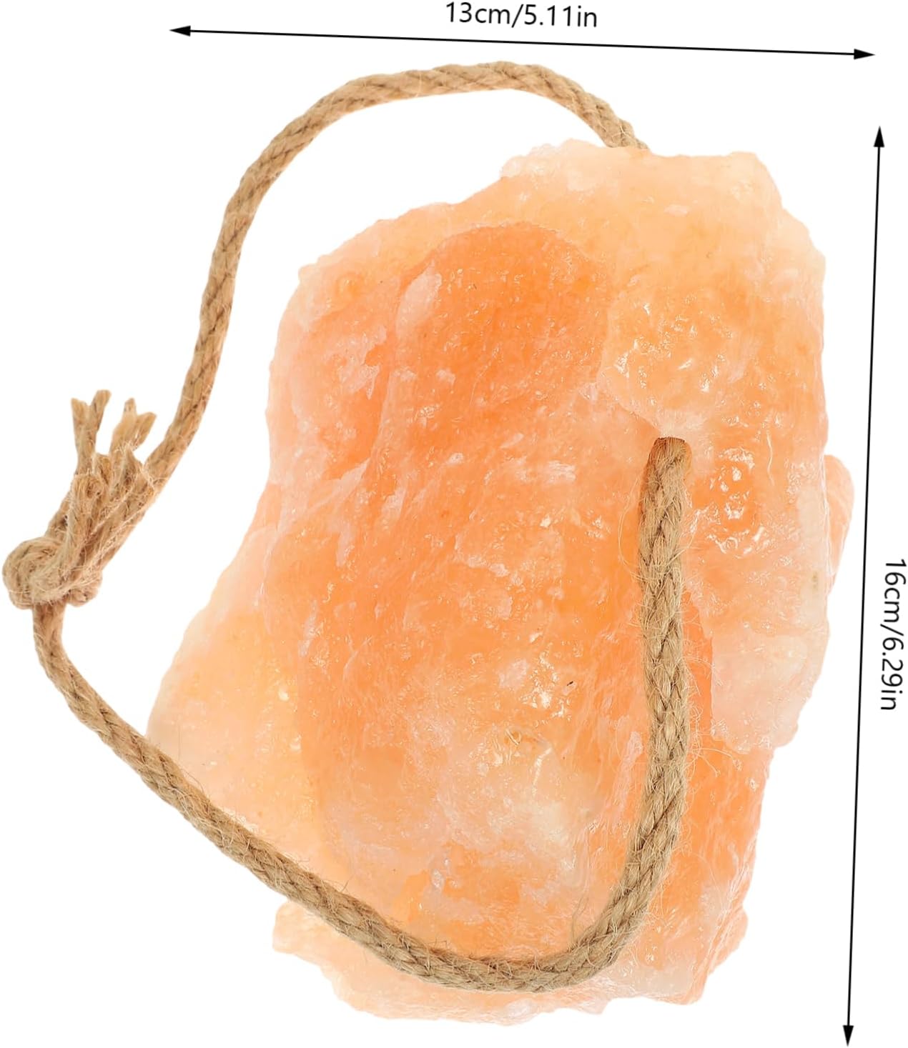 BESPORTBLE 2kg Livestock Salt Block Natural Mineral Nutrition Brick for Cows Goats and Sheep Convenient Hanging Design for Easy Feeding