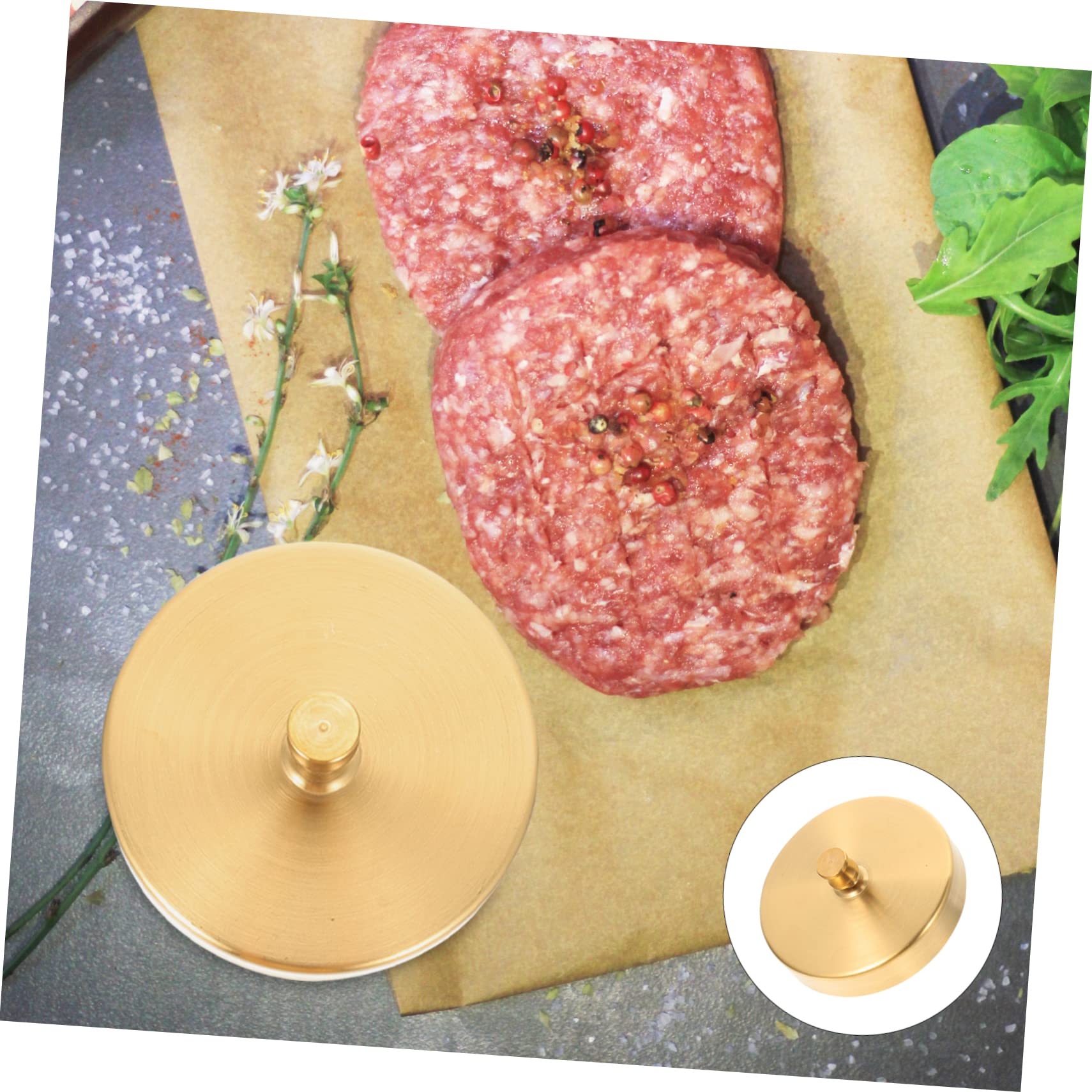 ibasenice 2stücke Home Patty Press Burger Patty Maker Runde Form Für BBQ Und Grill Antihaft-oberfläche Leicht Zu Reinigen Geeignet Für Burger