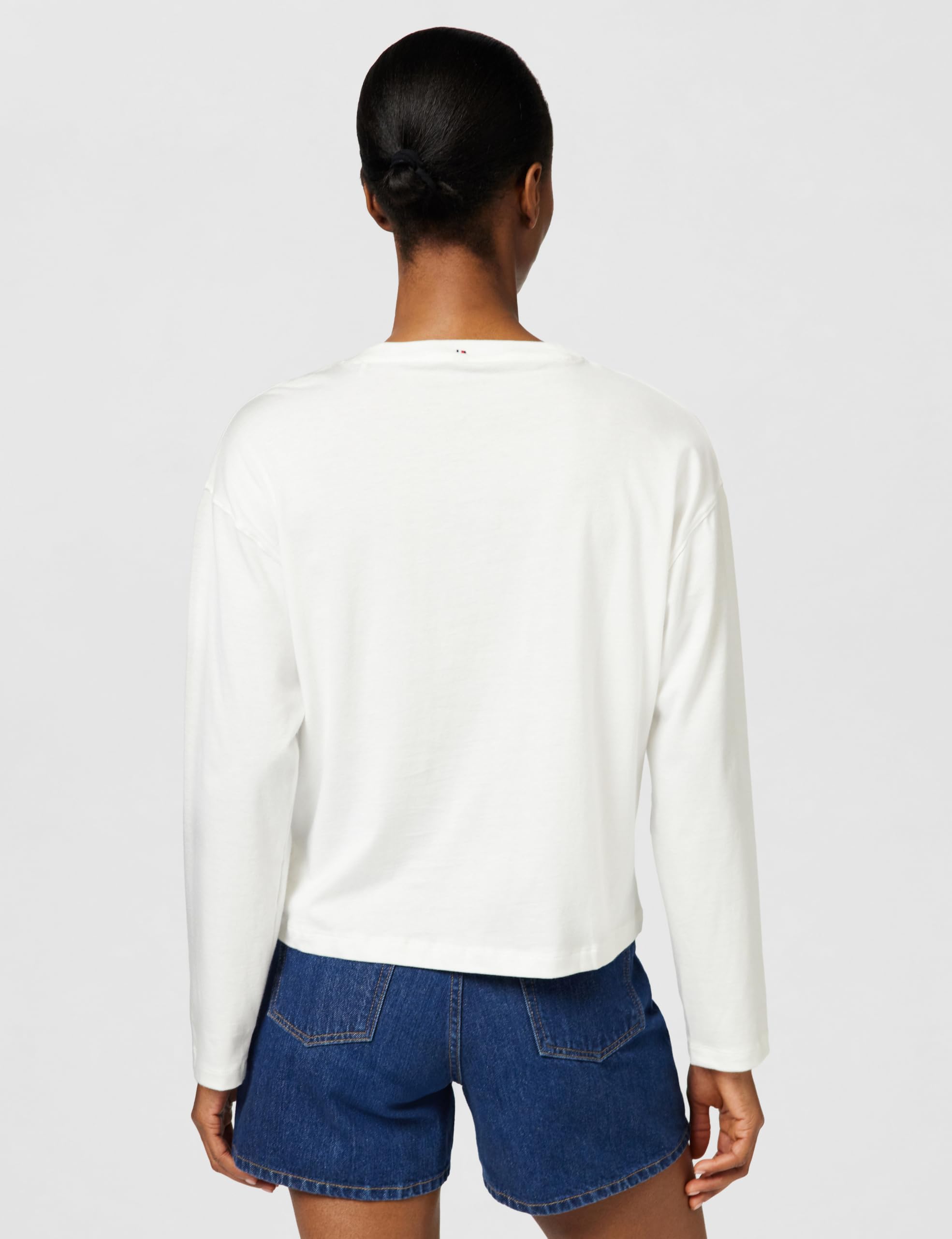 Tommy Hilfiger Donna Maglietta Maniche Lunghe Logo T-Shirt Relaxed Fit