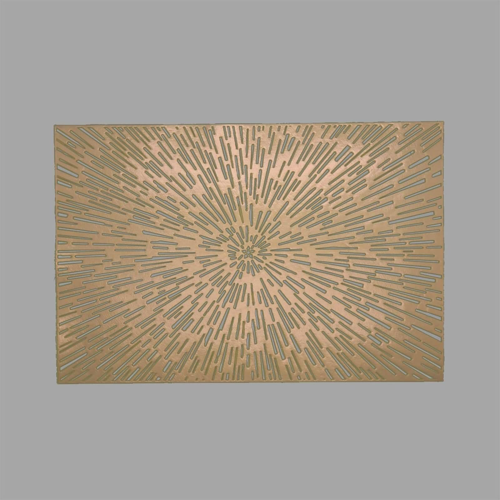 Placemats Autumn - Juego de 10 manteles individuales decorativos para otoño, 45 x 30 cm, rectangular, con diseño de copo de nieve, PVC dorado