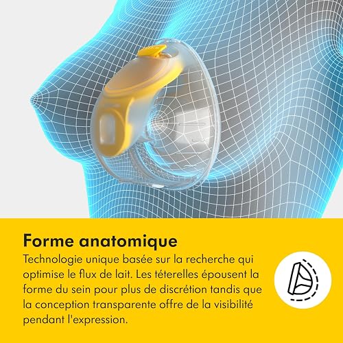 Medela tire-lait électrique double Swing Maxi Hands-Free, design léger et compact, compatible avec l'application Medela Family - 5