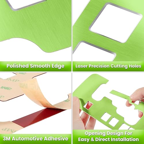 Vista 76 de Cubierta interior, engranaje marco de terminación de aluminio, accesorios para Jeep Wrangler 2011 2012 2013 2014 2015 2016 2017 E-cowlboy, Rojo