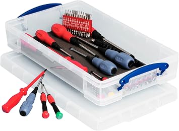 Really Useful Plastic Storage Box 6 Litre Clear