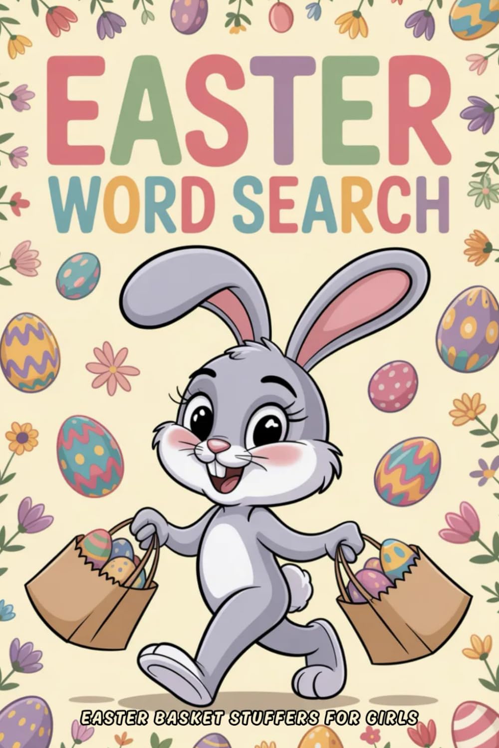 Easter Basket Stuffers for Girls:: Word Search Puzzle Book with 1300+ Themed Words: Activity Gift for Kids and Teens