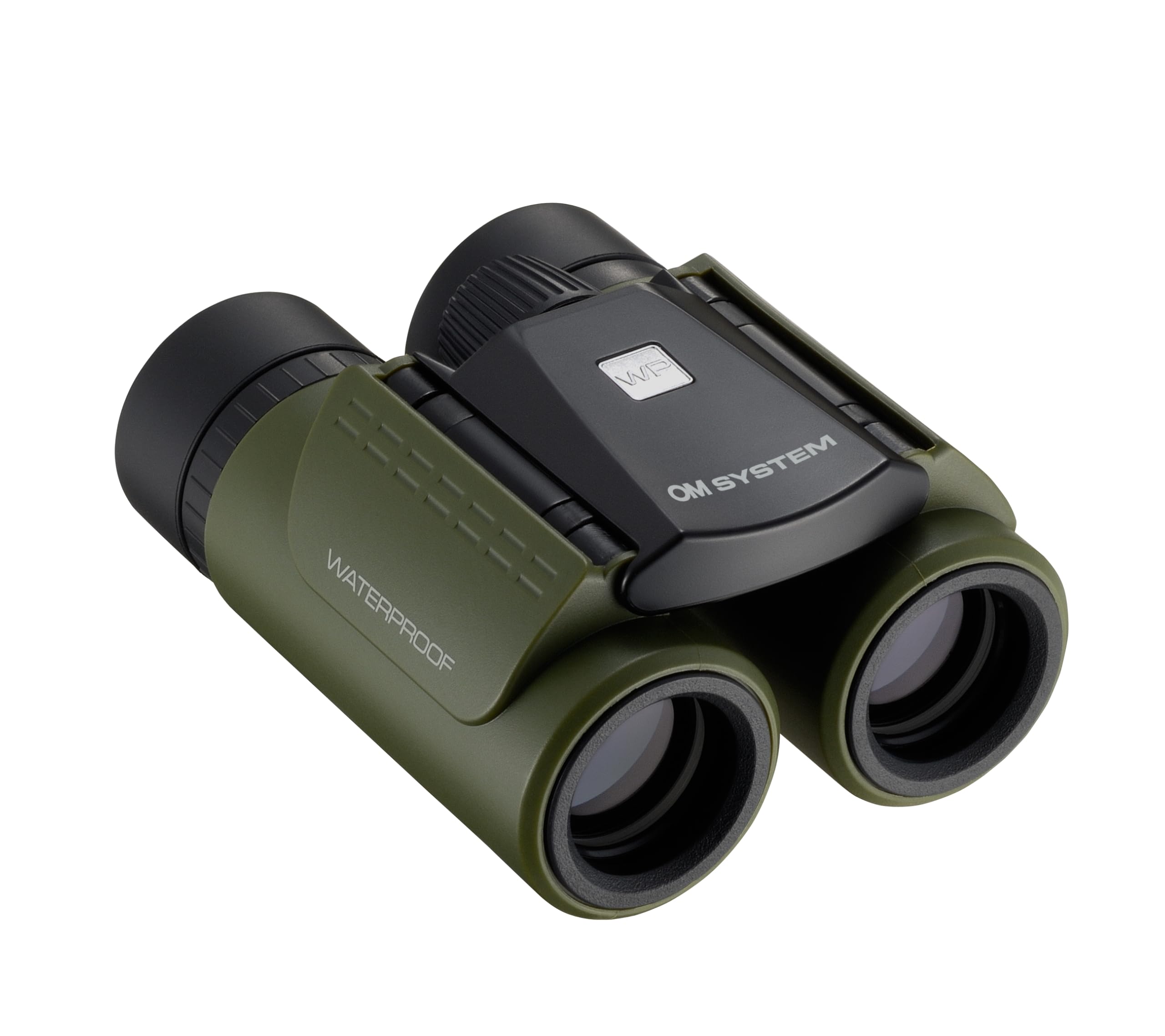 OM SYSTEM 8x21 RC II WP Binocolo Impermeabile Compatto - Grigio Oliva | Design pieghevole ultraleggero con lenti multirivestite per viaggi ed escursioni, lenti nitide e corpo con azoto.