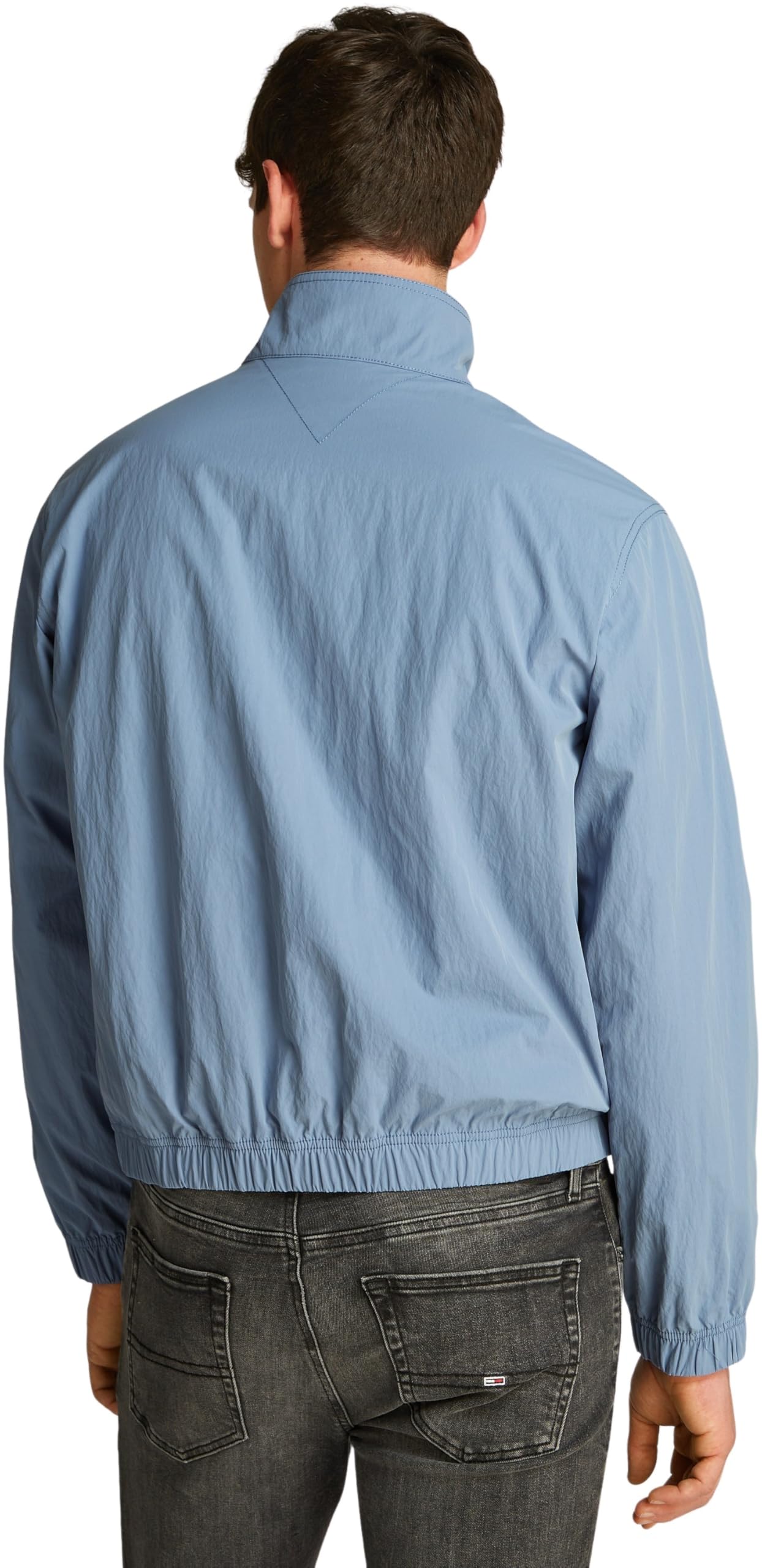 Tommy Jeans Herren Windbreaker Jacke Essential Stehkragen, Blau (Colorado Blue), XXL – Ansicht 2
