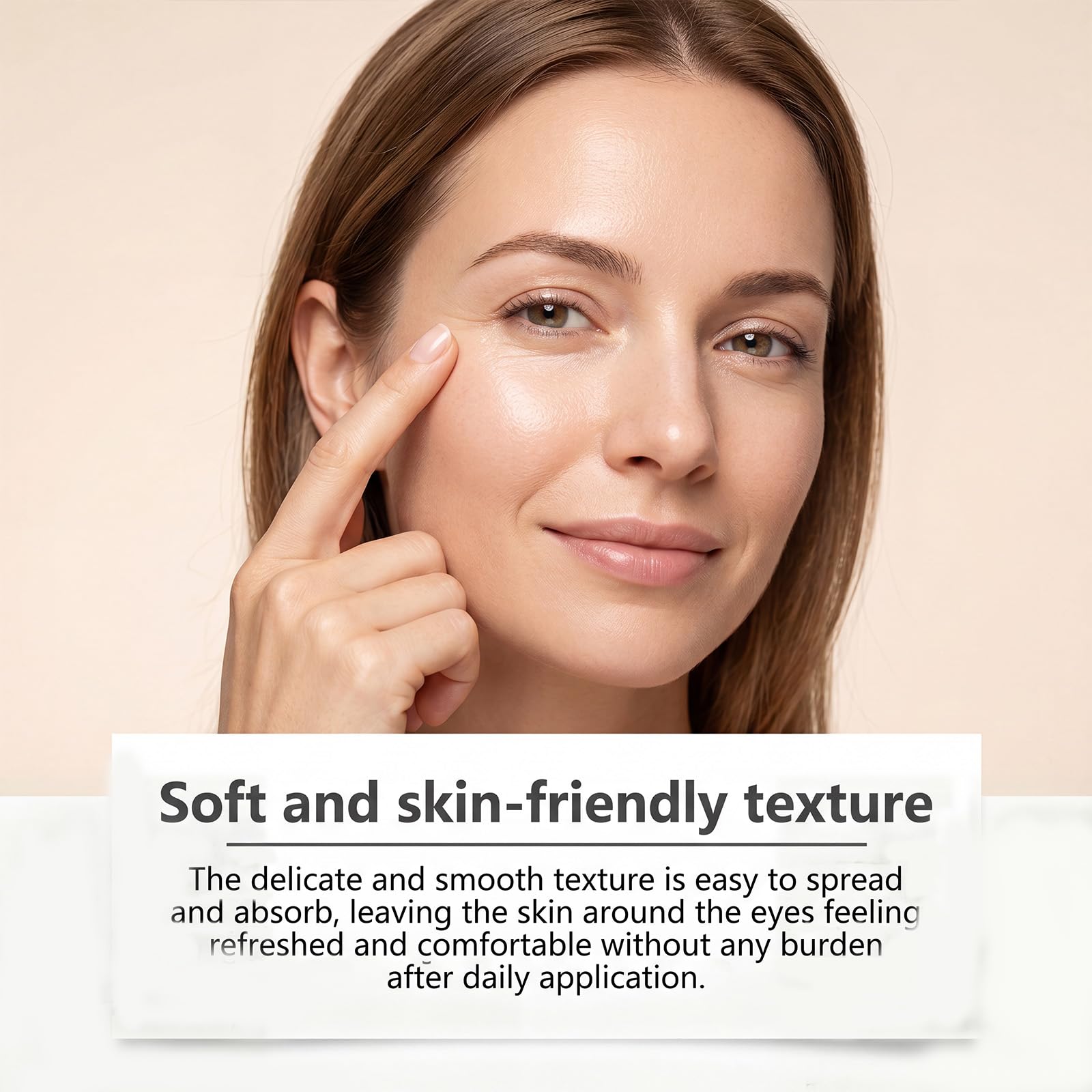 Crème contour des yeux raffermissante anti-rides, crème tenseuse instantanée pour les yeux et le visage, atténue les poches et les rides, sérum contour des yeux aux peptides pour réduire (8pcs)