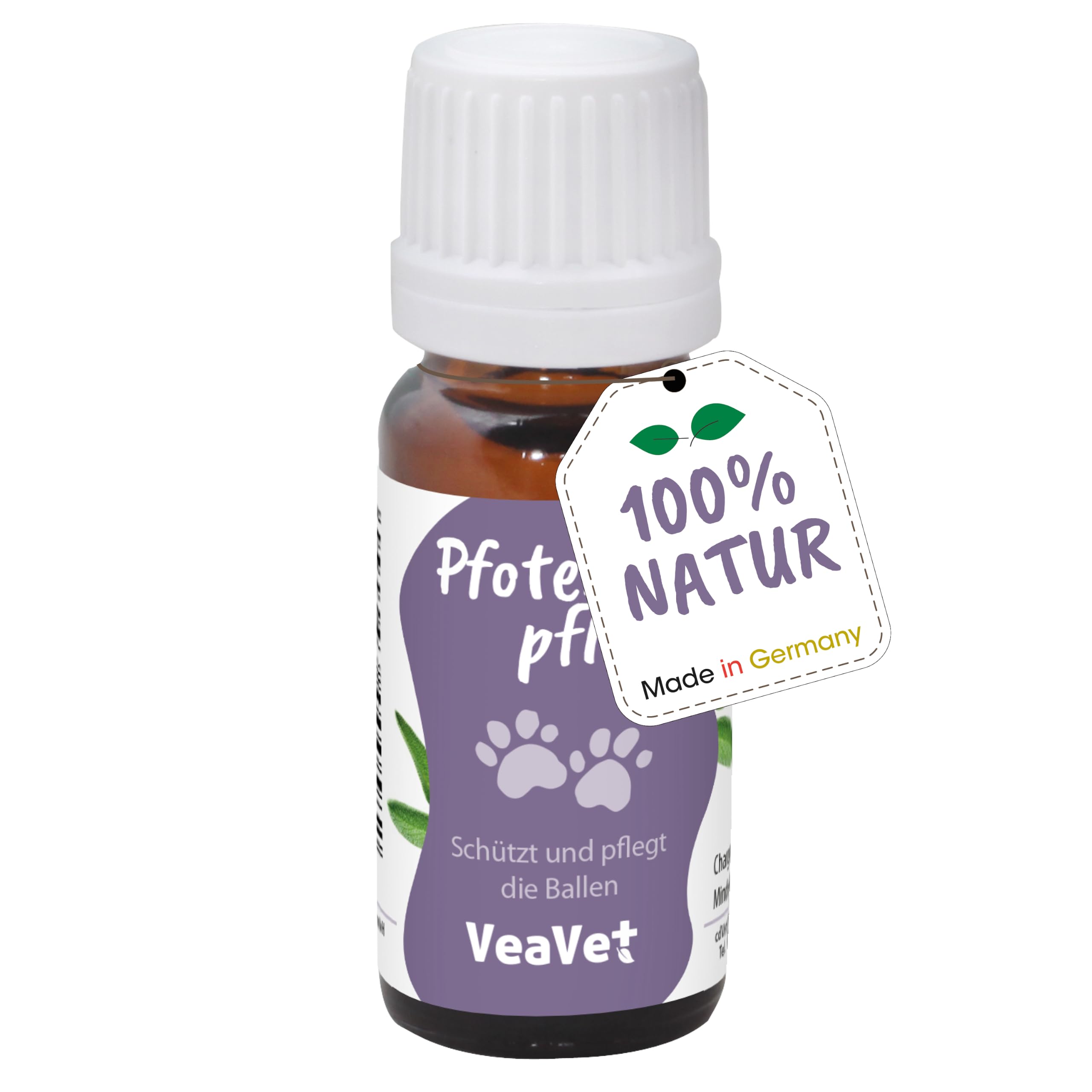cdVet Naturprodukte VeaVet pielęgnacja łap, 10 ml, produkt do pielęgnacji psów, kotów, ochrona łap, skóra, pielęgnacja sierści, wrażliwa + popękana skóra łap, regeneracja, gładkość, warstwa ochronna -