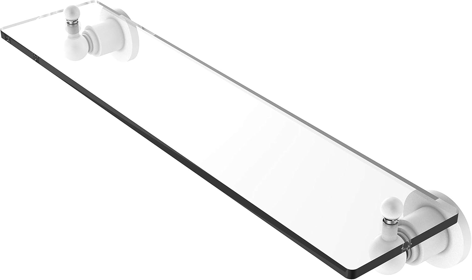 Allied Brass AP-1/16-LVN Astor Place 16 inch Glass Vanity Shelf with Beveled Edges, Lavender