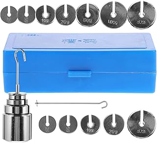 Angoily 1 Set Teaching Metal Slot Code Practical Lab Equipment Hooks Hook for Hanging Hanger Physics Equipment Metal Slotted Weights Slotted Mass Instrument Experiment Equipment Box Steel