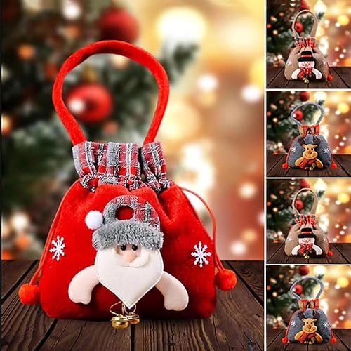 Miniatura 4 de KEIGPERI 1Set Christmas Gift Doll Bags, 2023 New Reusable Christmas Drawstring Gift Bags, Christmas Gift Doll Bags with Drawstring, Christmas Gift