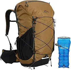 IX INOXTO Mochilas com estrutura interna de caminhada de 45 L com bexiga de água de 3L e capa de chuva para acampamento, mochila, viagem