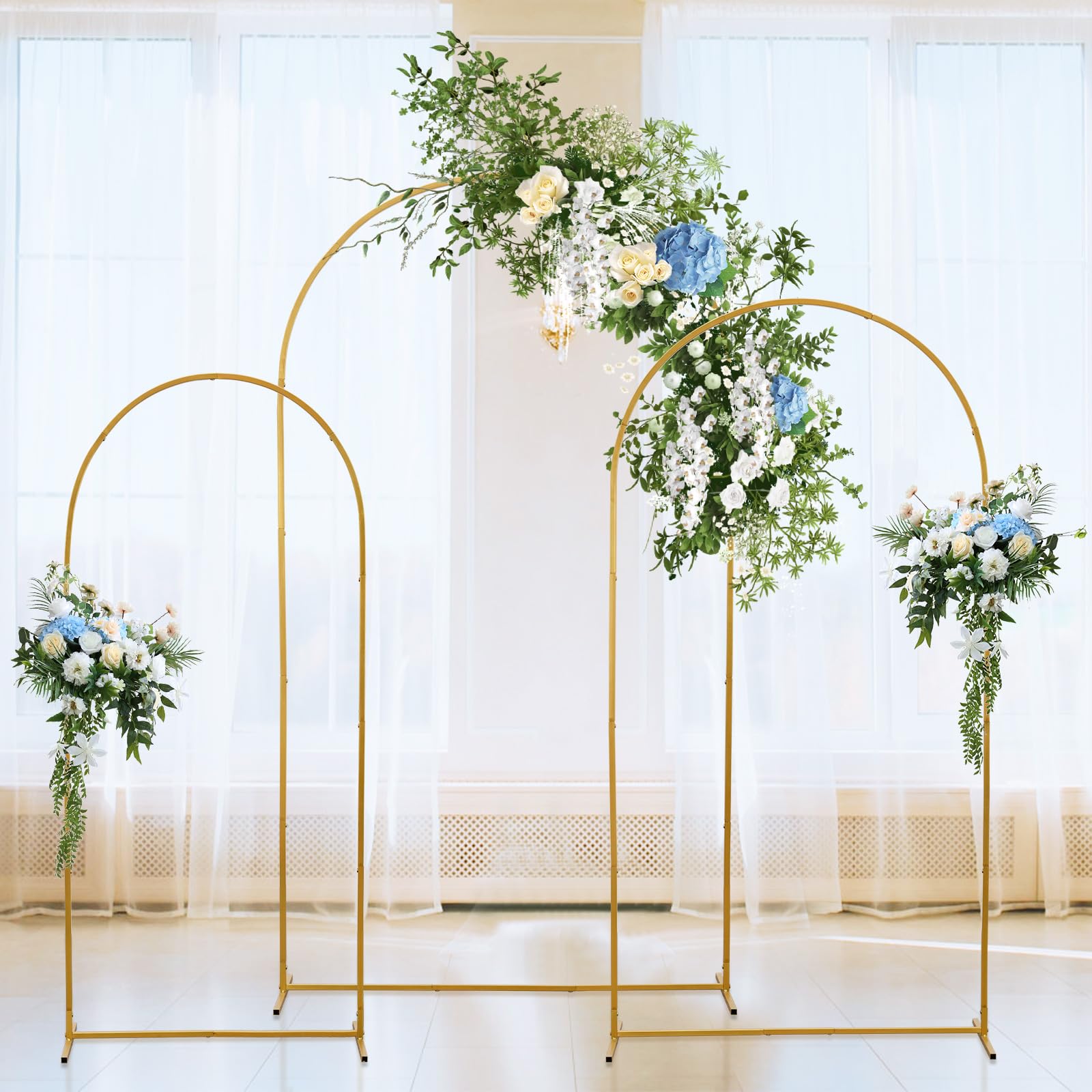 Circle Backdrop Stand Queension Large Wedding Arch For Ceremony 7 Ft Circle Backdrop Stand Queension Large Wedding Arch For Ceremony 7 Ft