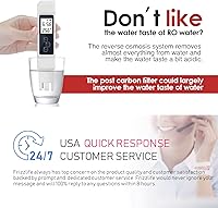 Vista 4 de Frizzlife TD-3 Inline Water Filter, Fast Replacement Post Water Filter Removes Chlorine, VOCs & Odor, Adjust Taste, 1/4" and 3/8" Quick Connect