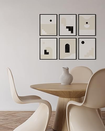 Miniatura 6 de HAUS AND HUES Marcos negros de 12 x 16 pulgadas para pared de galería, juego de 6, marcos de fotos de metal de 12 x 16, juego de marcos de pared