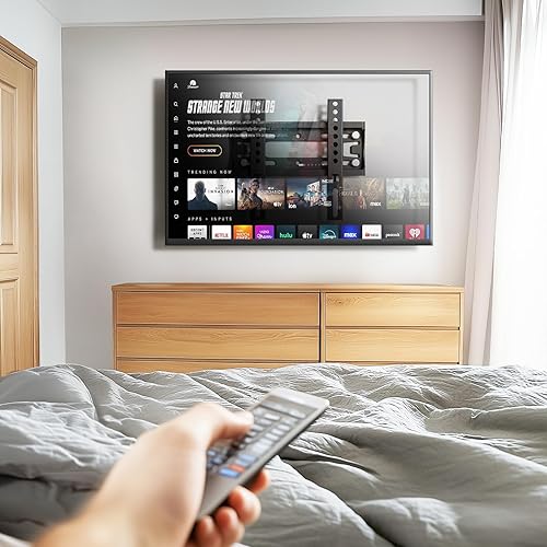 Miniatura 8 de IWOBOARD - Soporte de pared para monitor de TV fijo de 32, 40, 42 pulgadas, para televisores LED LCD y monitor, soporte de TV pequeño de perfil