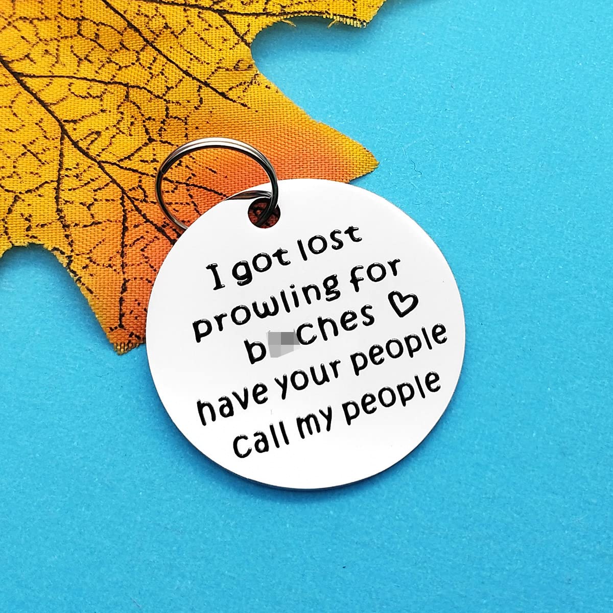Divertida etiqueta de perro collar perro gato mascota etiqueta identificación dueño de mascota regalo I Got Lost Prowling Have Your People Call My People ID etiqueta para perro gato dueño de gatos