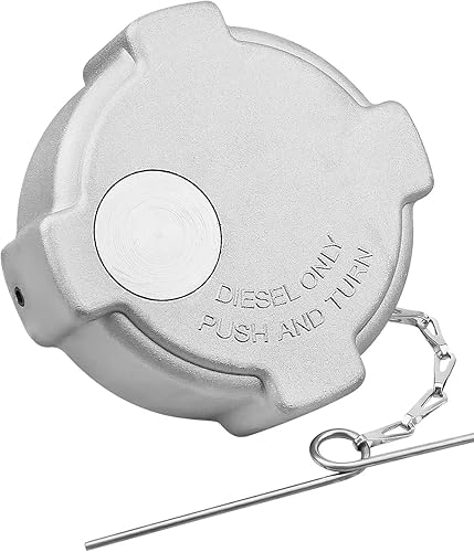 Tapa de combustible diésel de aluminio sin bloqueo de 14 de cuarto de vuelta para tanque de combustible de 3 pulgadas con bloqueo de tapa de