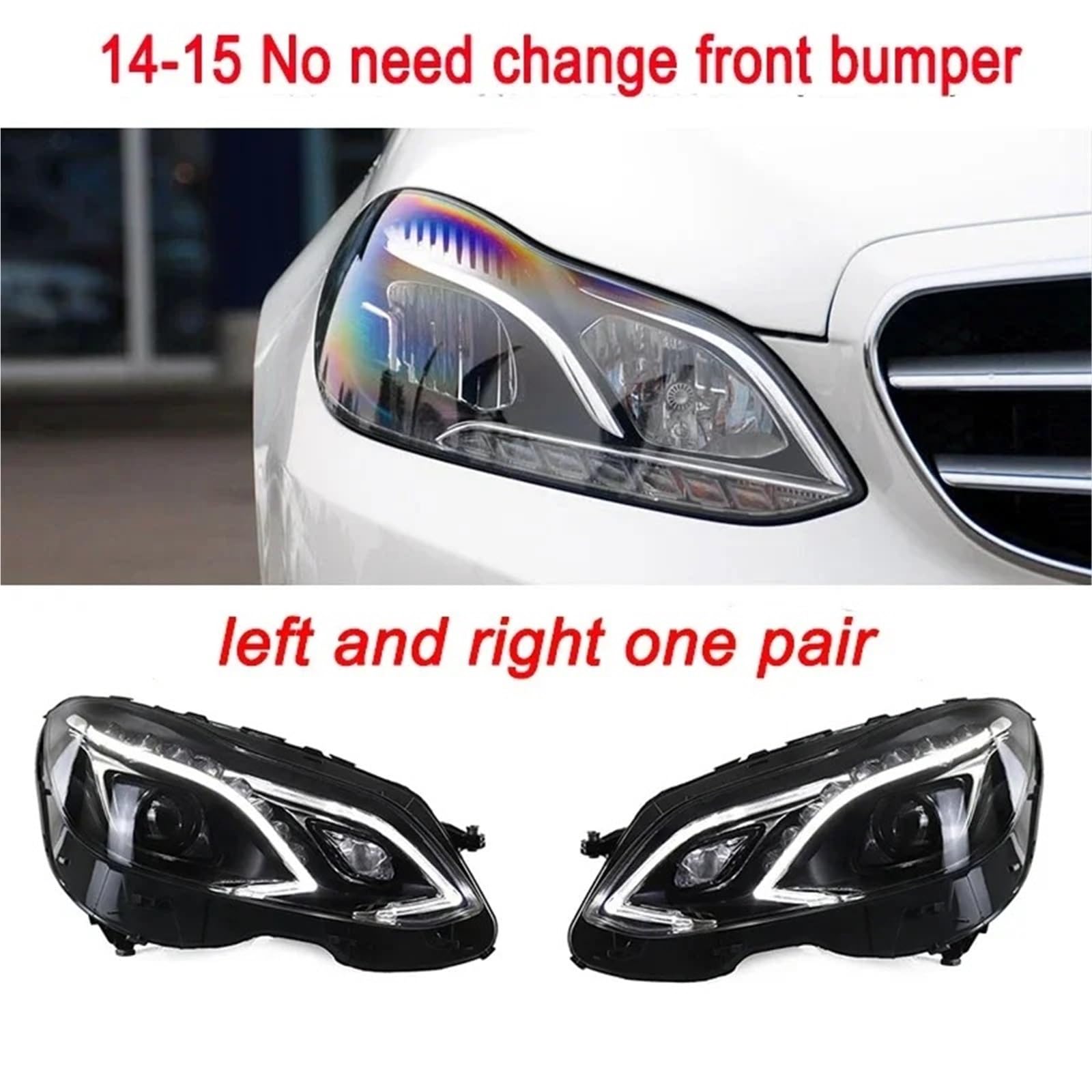 Faro Anteriore per Classe E W212 2010-2013, proiettore, Luce Diurna, Accessori per Auto, luci per Auto, Gruppo Ottico Anteriore (fari Laser)