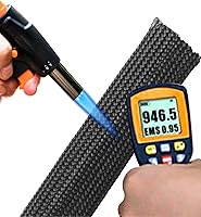 Vista 2 de Protector Térmico de Alambre Automotriz Funda Protectora Térmica Protector Térmico para Línea de Combustible Cubierta Protectora de Manguera Auto