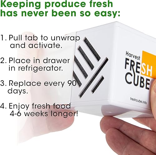 Miniatura 3 de Ahorro de productos | Convierte el gas etileno de maduración en vapor inofensivo en el refrigerador | Extiende la vida útil de los productos hasta 4