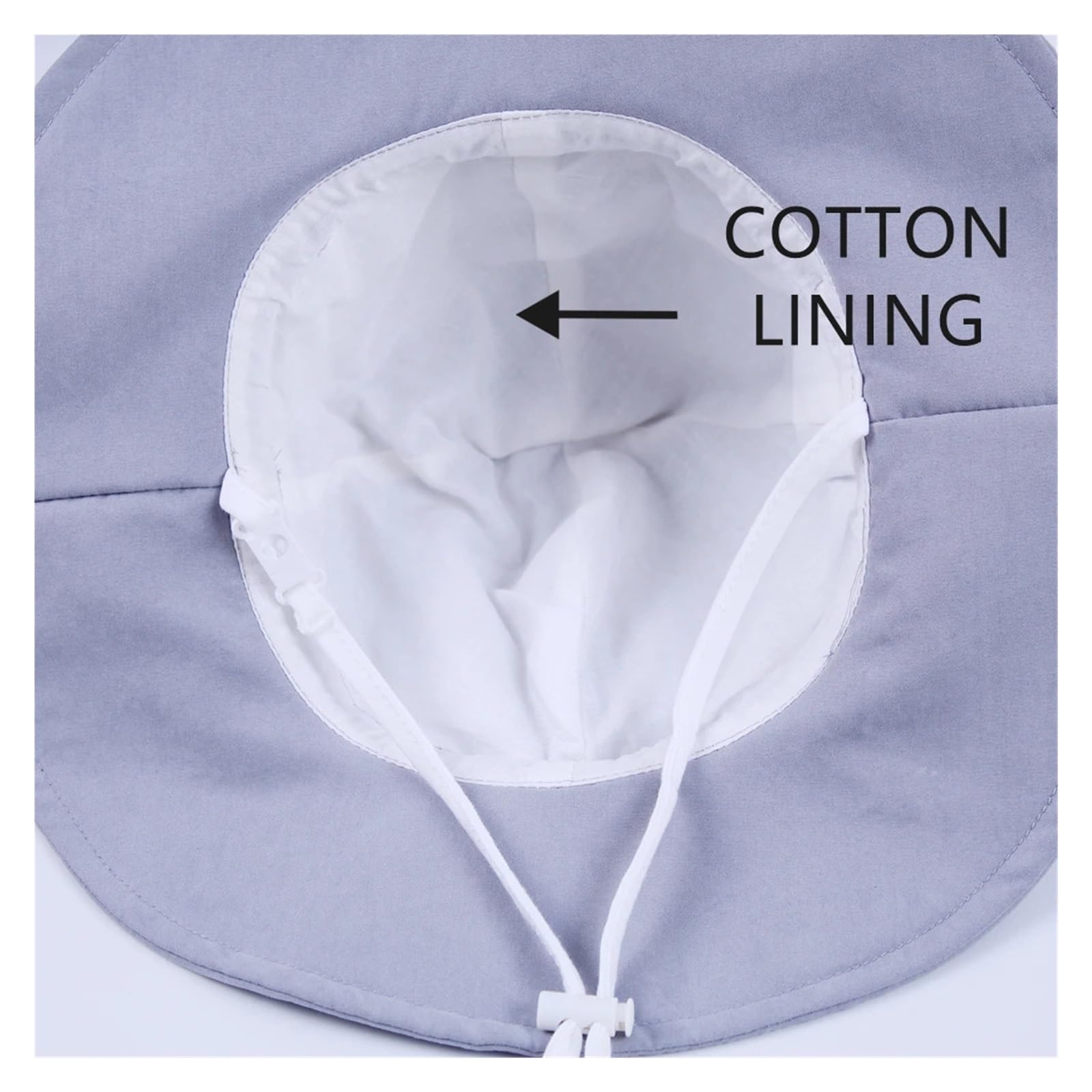 Generico Compatibile con Cappello da Sole a Tesa Larga, Leggero, Regolabile, Protezione Ripiegabile, Secchiello Viaggio for Esterni