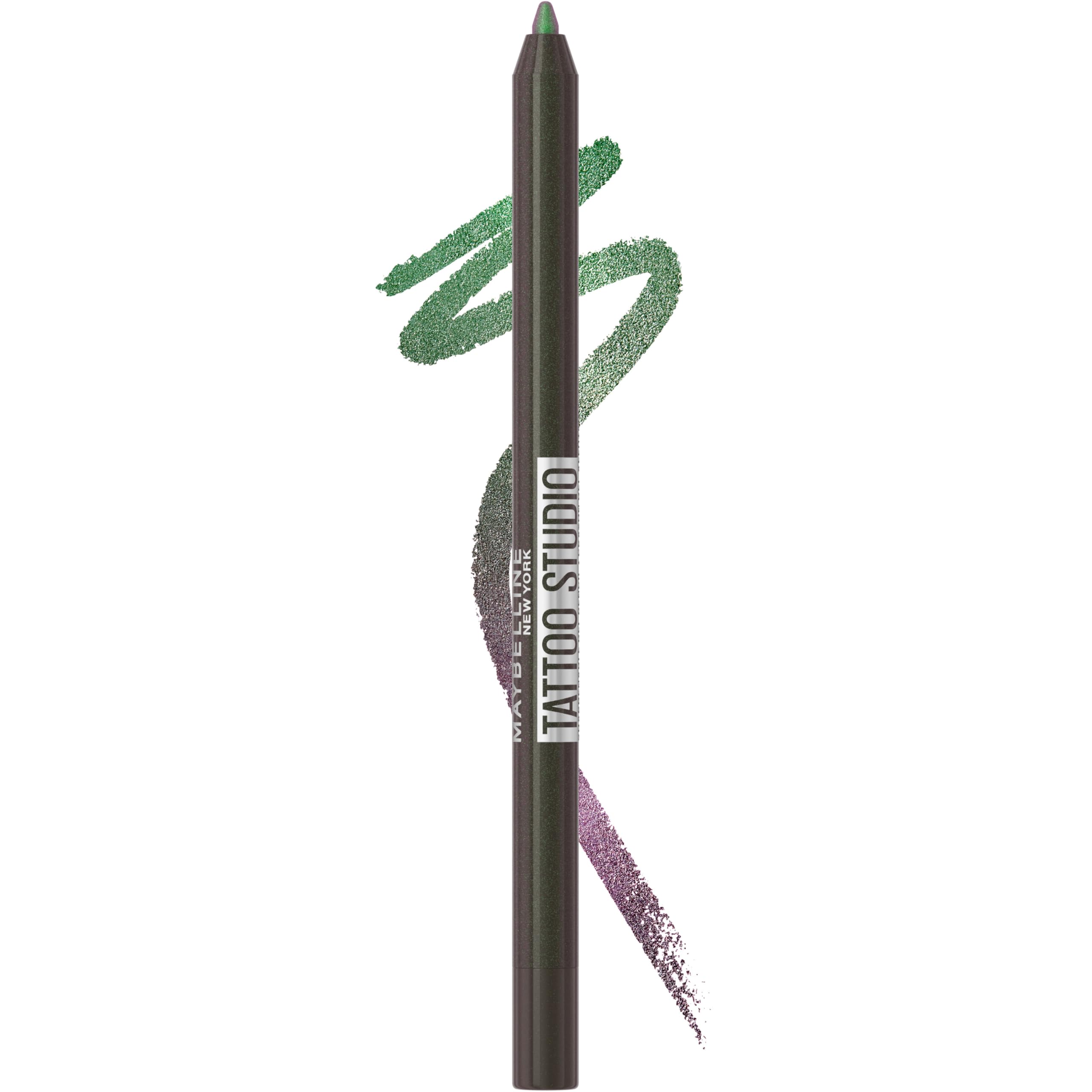 MAYBELLINE Tattoo Studio Long-Lasting Sharpenable Eyeliner Pencil, Glide on Smooth Gel Pigments with 36 Hour Wear, Waterproof, Aurora Flip, 1 Count 823 AURORA FLIP 0.04 Ounce (Pack of 1)
