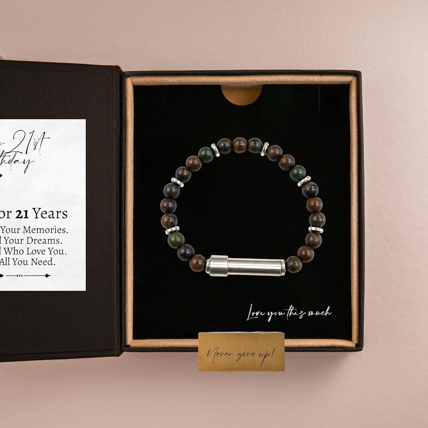 Love You This Much Birthday Gift for 21st Birthday | 21 Stones for 21 Years | 21st Birthday Gift for Her | Bday Presents for Women Turning 21 Years Old - Image 3