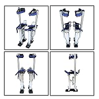 Vista 2 de waltyotur 18-30 pulgadas Drywall Stilts Grade Ajustable Auminum Tool Stilt para pintar o limpiar - Plata