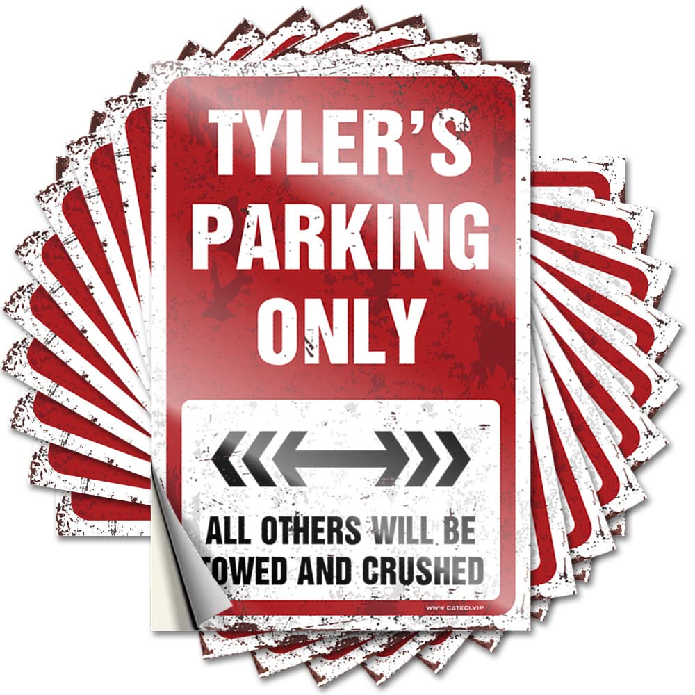 Spicy Sticker, Fall Door Decor Haves Tyler's Parking Only | Funny Quote Cars Decals(12X18CM)