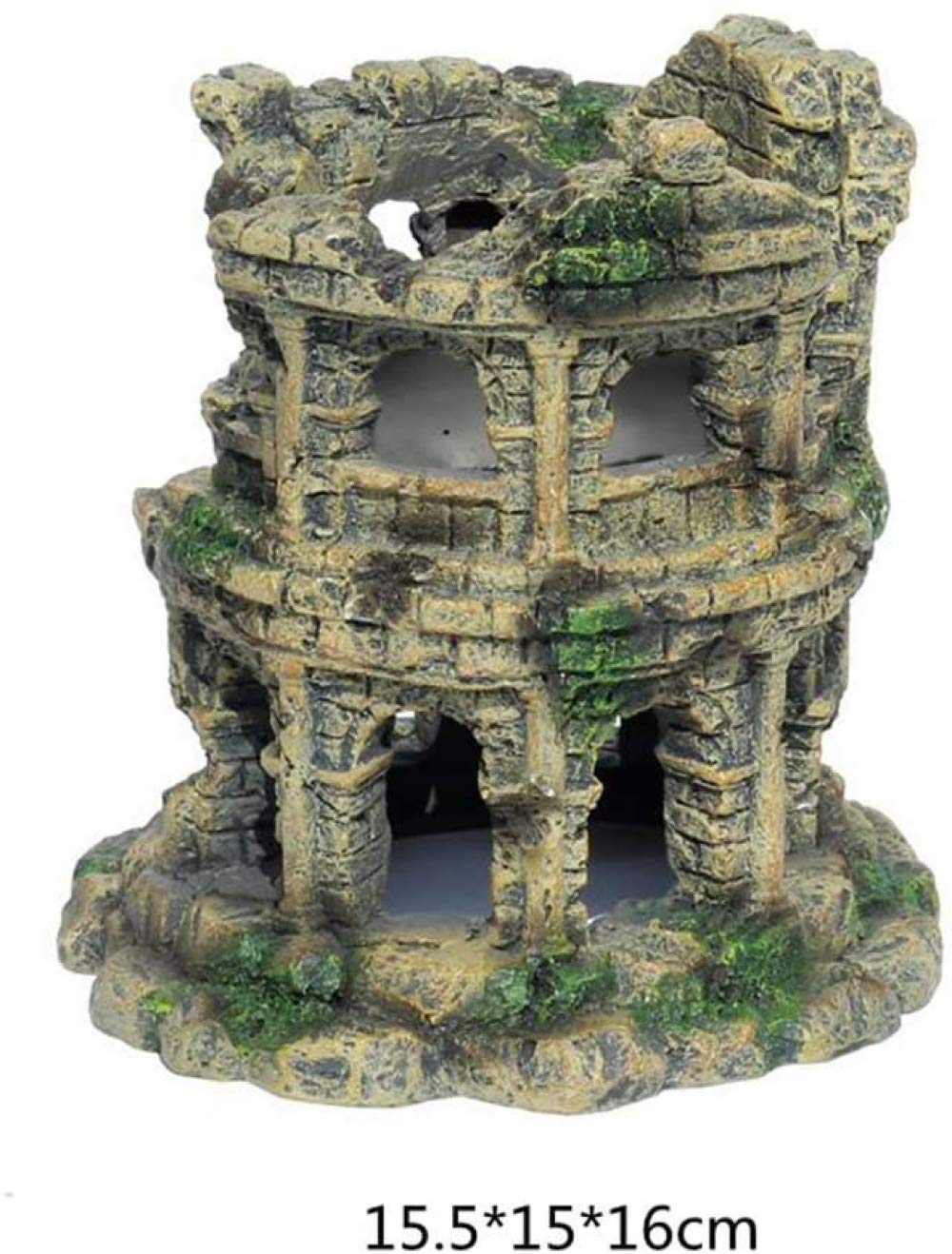 CLQ Ornamenti per Decorazioni per acquari rovine in Resina, Accessori per acquari, Accessori per acquari, Acquario Ecologico per acquari, Ornamenti per Studio, Soggiorno