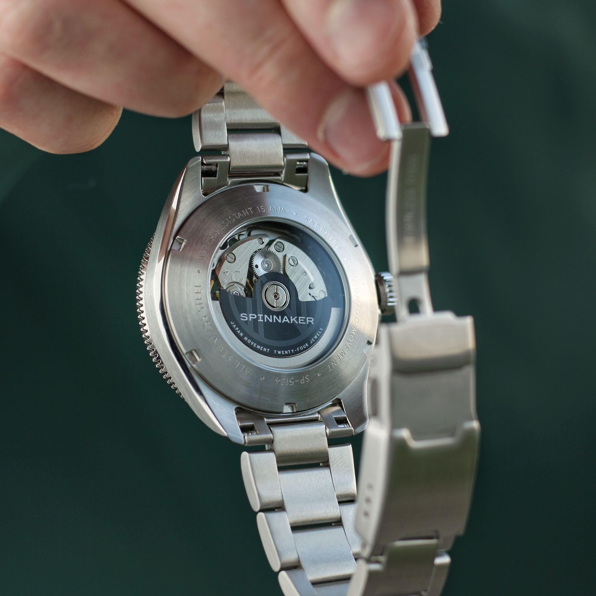 Spinnaker Croft 42 - Orologio automatico da uomo, 42 mm, con cinturino in acciaio inox massiccio SP-5134