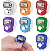 CHGANG 7 Pack Electronic Finger Tally Counter,5 Digit LCD Electronic Digital Display,Hand Tally Clicker Counter,Digital Handheld Tally Counter for Knitting,Coaching,Lap&amp;Golf