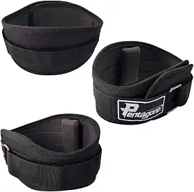 Cinturão Musculação New Strong Pentágono, Tamanho Único Ajustável (64 até 105 CM) Proteção Lombar, Conforto e Segurança para Treinos Intensos, Fecho Ultra Resistente
