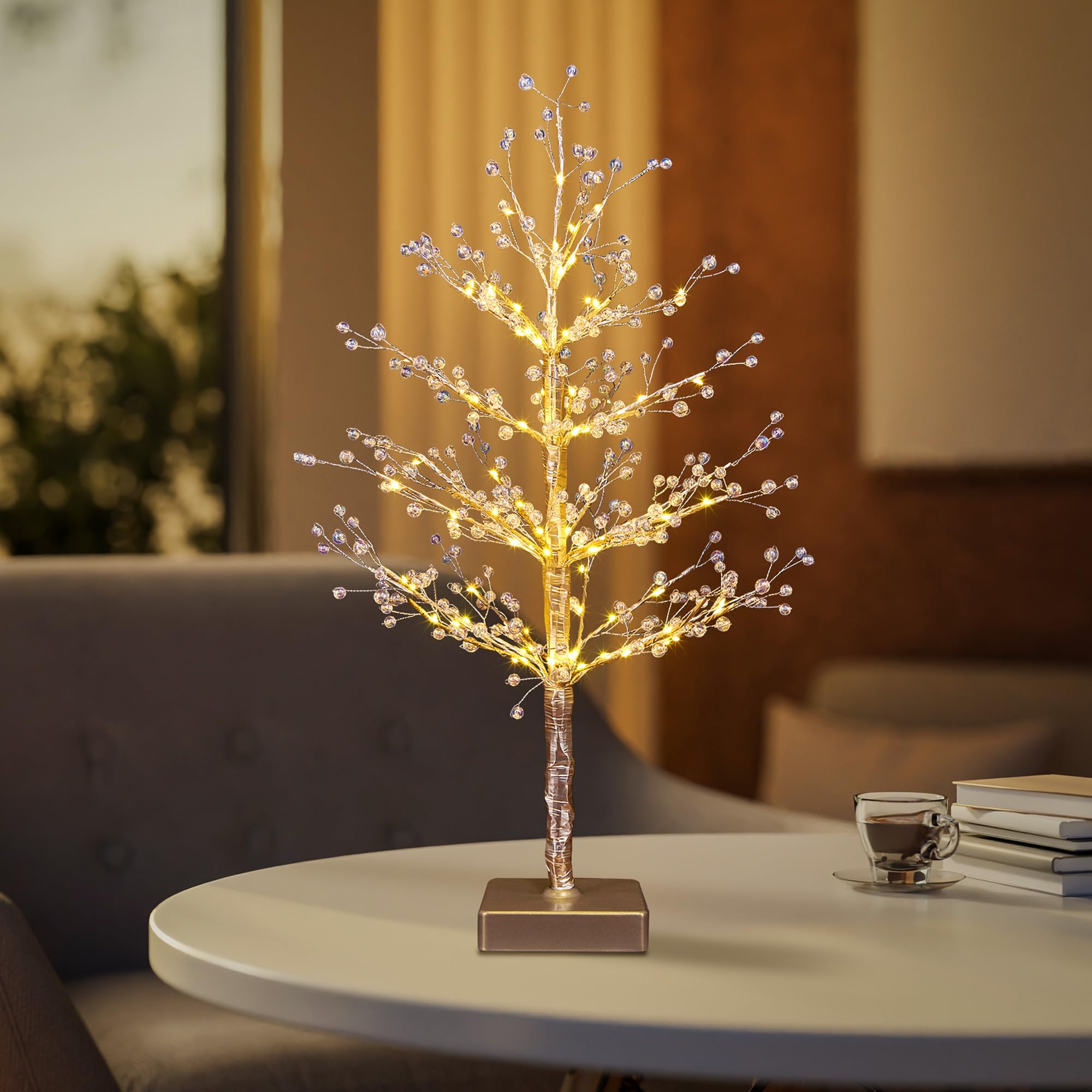 Amazon.com: LIGHTSHARE 24IN 95LED Lighted Pearl Tree Lamp with