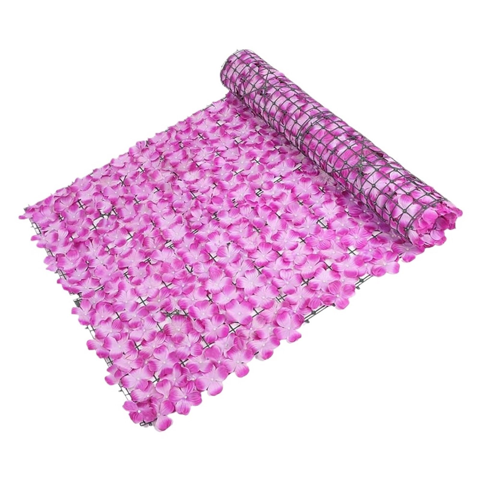 Artificial Flower Panels Wall Hedge Retractable Fence for Wedding Simulation Trellis with Leaves Backdrop Garden Balcony Decor(Color 6 50 * 100cm)