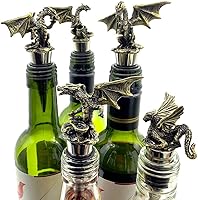 Vista 6 de Tapón decorativo para botella de vino con diseño gótico único para los amantes de los dragones