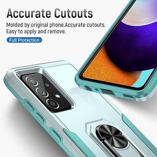Miniatura 7 de Fucozan Funda para Samsung Galaxy A52 5G Galaxy A52 4G con anillo de soporte, resistente protección de grado militar a prueba de golpes para Galaxy