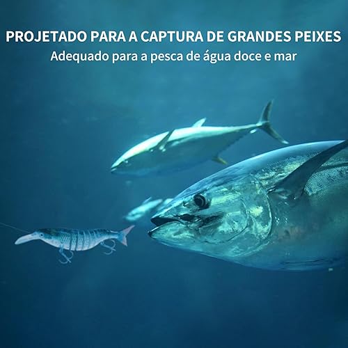 Miniatura 42 de TRUSCEND - Señuelos de pesca para agua dulce y salada, señuelo realista para trucha lubina, de hundimiento lento, regalos de pesca increíbles