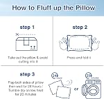 Cooling Bed Pillows Queen Size 2 Pack for Sleeping, Memory Foam Pillow Double Sided Cooling Pillow with Washable Cover for Hot Sleepers Side Back and Stomach Sleepers