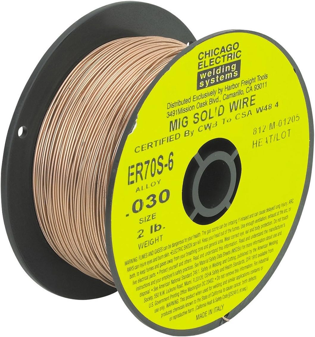 0.030 in. ER70S-6 MIG Solid Welding Wire, 2 lb. Roll New 90 Day Warranty
