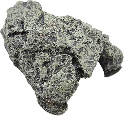 Miniatura 9 de Cueva para ocultar peces, casa de tortuga para esconder acuario para reptiles tortuga, decoración de refugio de cuevas de piedra de pez, 1.2 x 1.6