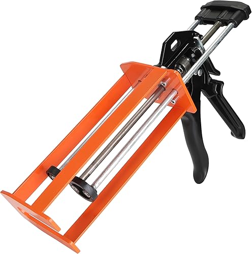 Pistola epoxi de doble componente, 13.5 fl oz, aplicador adhesivo manual de relación 11 y 21 para epoxi, uretano, acrílico, pistola adhesiva de 2