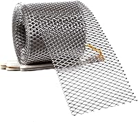 Vista 7 de Carligo Protector de canalón, cubiertas de canalón de filtro de hojas, rollo de pantalla de aluminio de 5 pulgadas x 42.5 pies para filtro