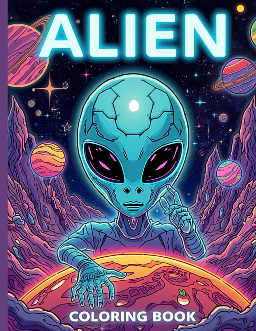 Alien coloring book