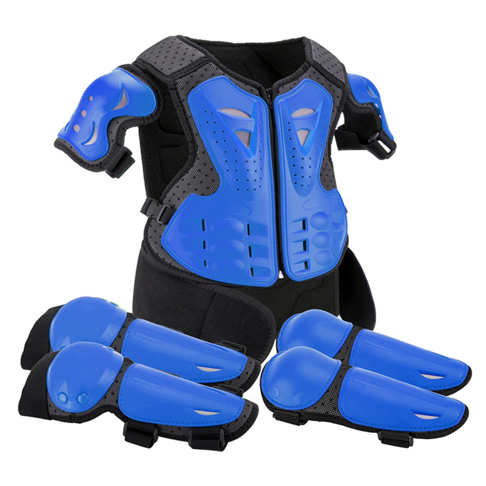 Protector de cuerpo para motocicleta infantil transpirable a prueba de golpes ajustable Dirtbike bicicleta monopatín