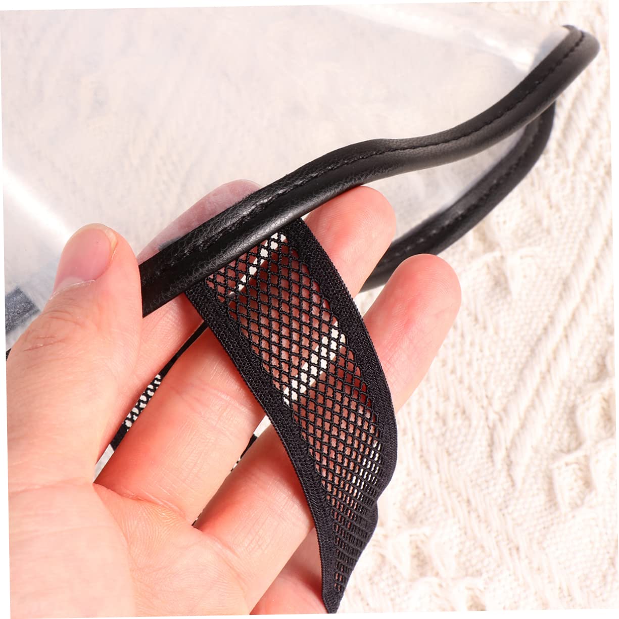 Beaupretty Fundas para Zapatos de Silicona Protección contra Cabello para Peluquería, L Transparente, Práctica y Removible para Profesionales